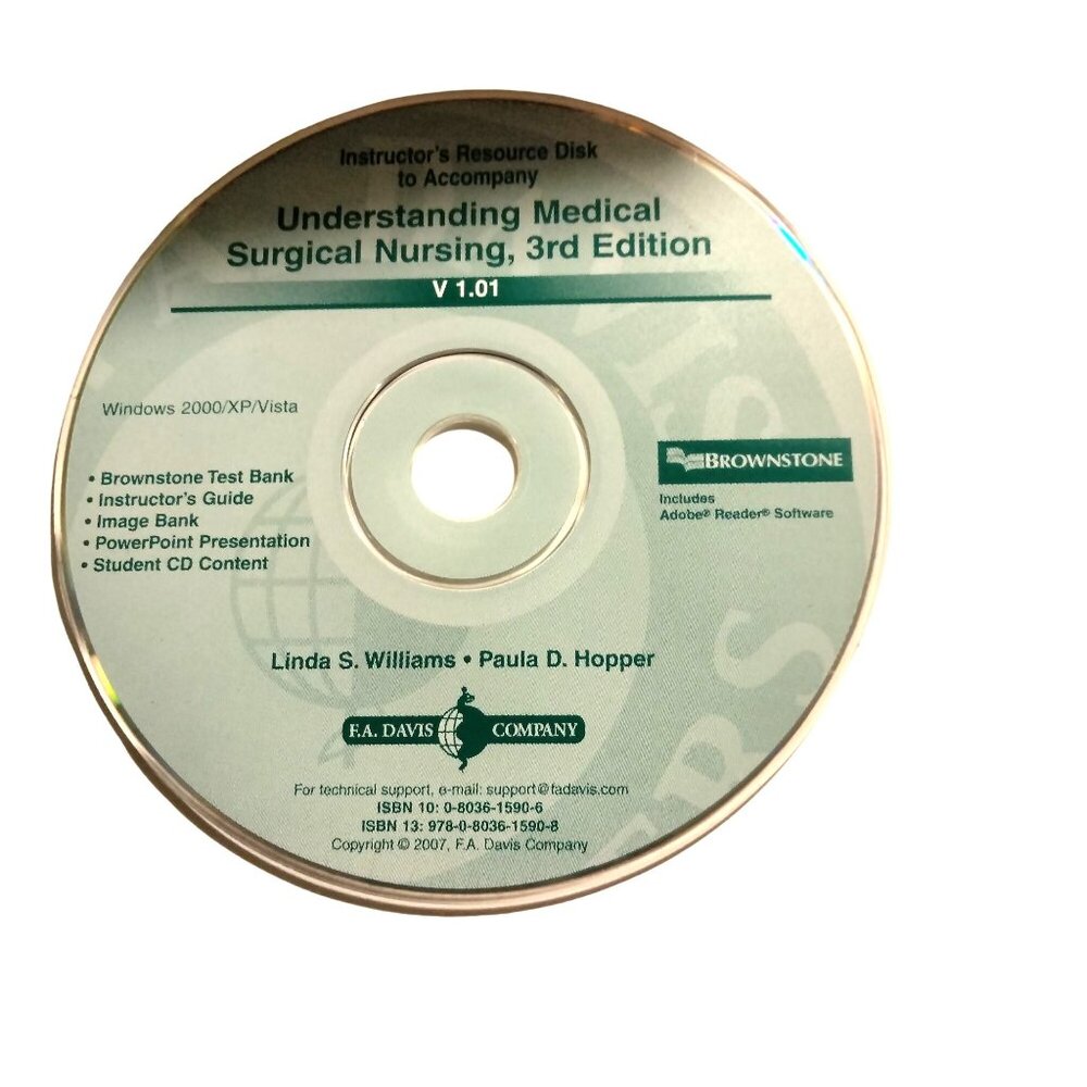 Understanding Medical Surgical Nursing Test Bank Davis Instructors Resource CD